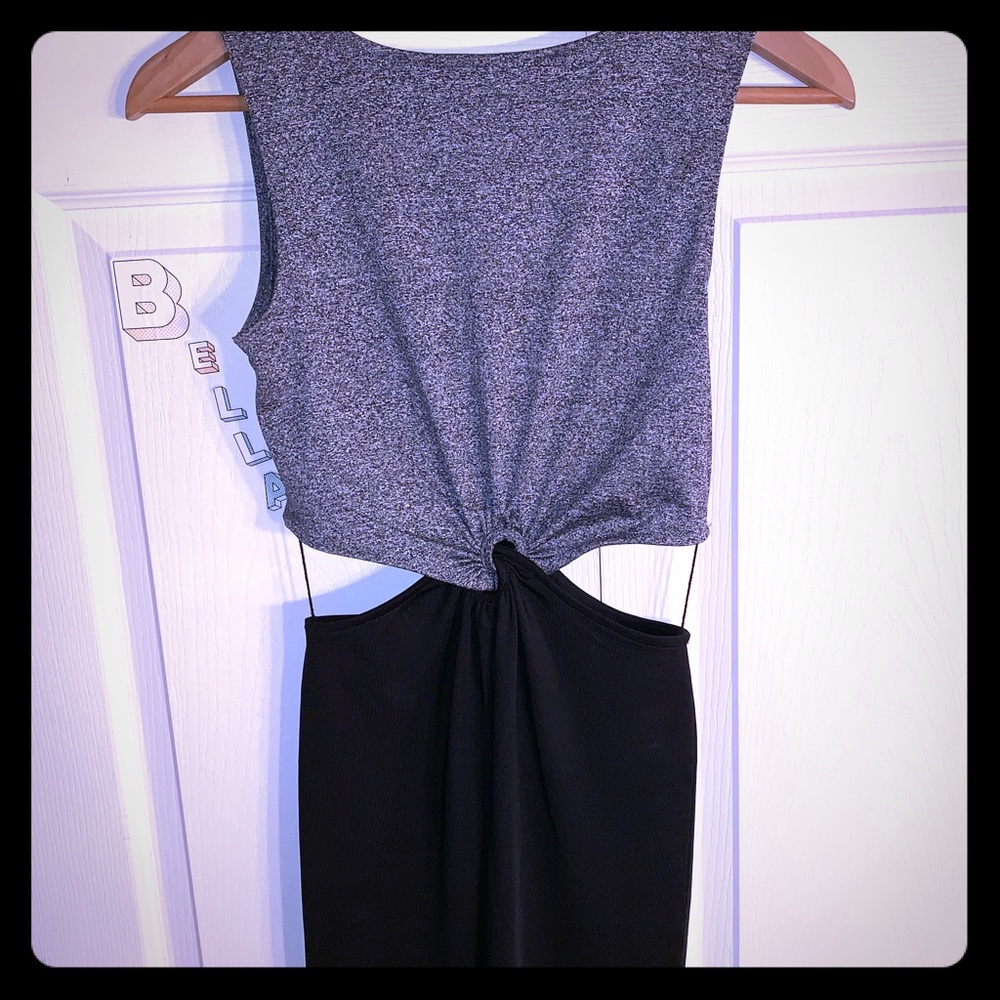 Black & grey dress